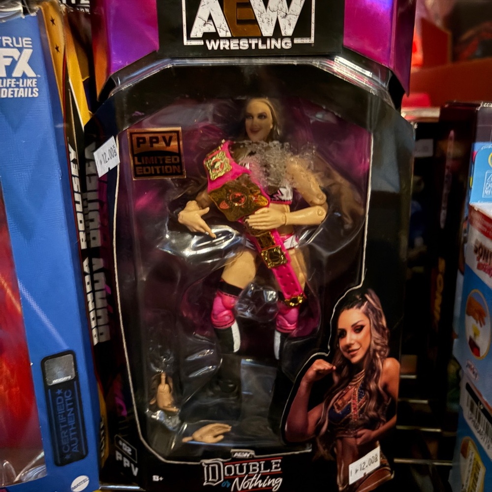 Nwt AEW Wrestling Action Figure with Championship Belt